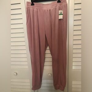 Women's Pink Velour Sweatpants